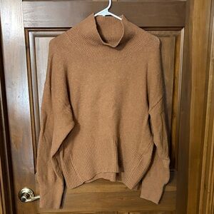 a new day Warm Tan Cowl Neck Sweater